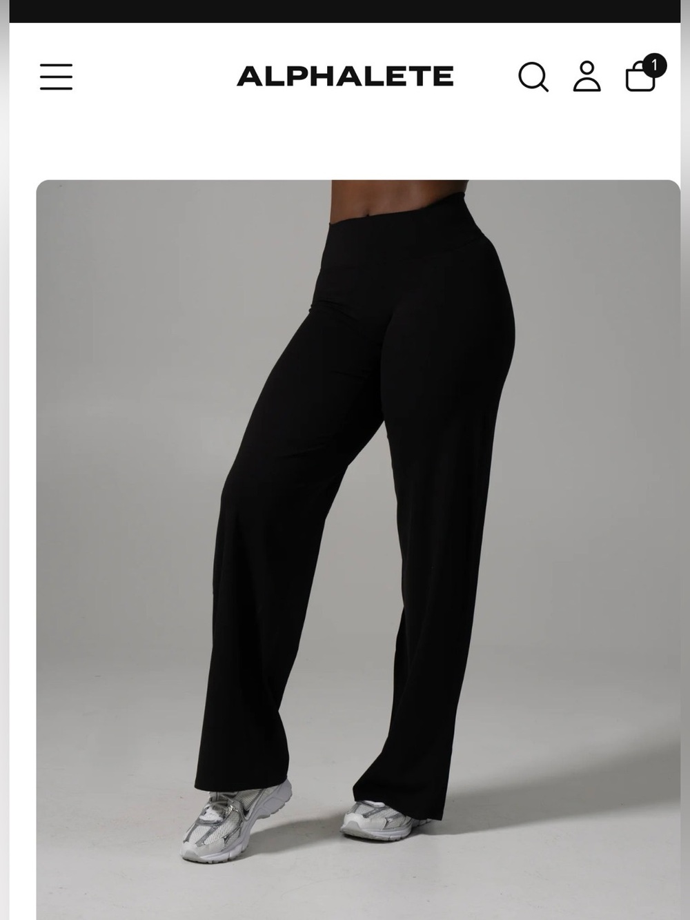 New in packaging Alphalete Aura Wide Leg Pants XXS Long